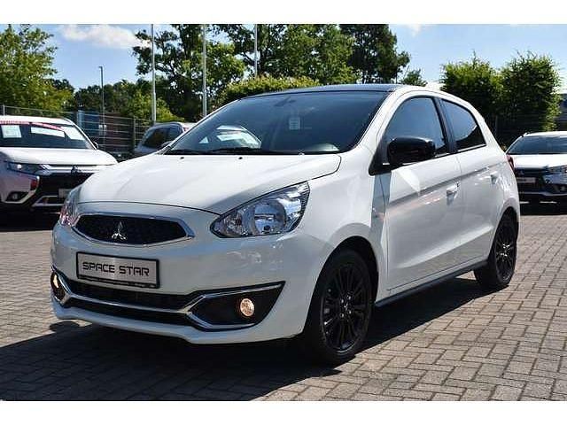 Islandweiß/schwarz Gebraucht 2019 Mitsubishi Space Star Active Limousine | 9.980 € (Fairer Preis) - Bild 1/4