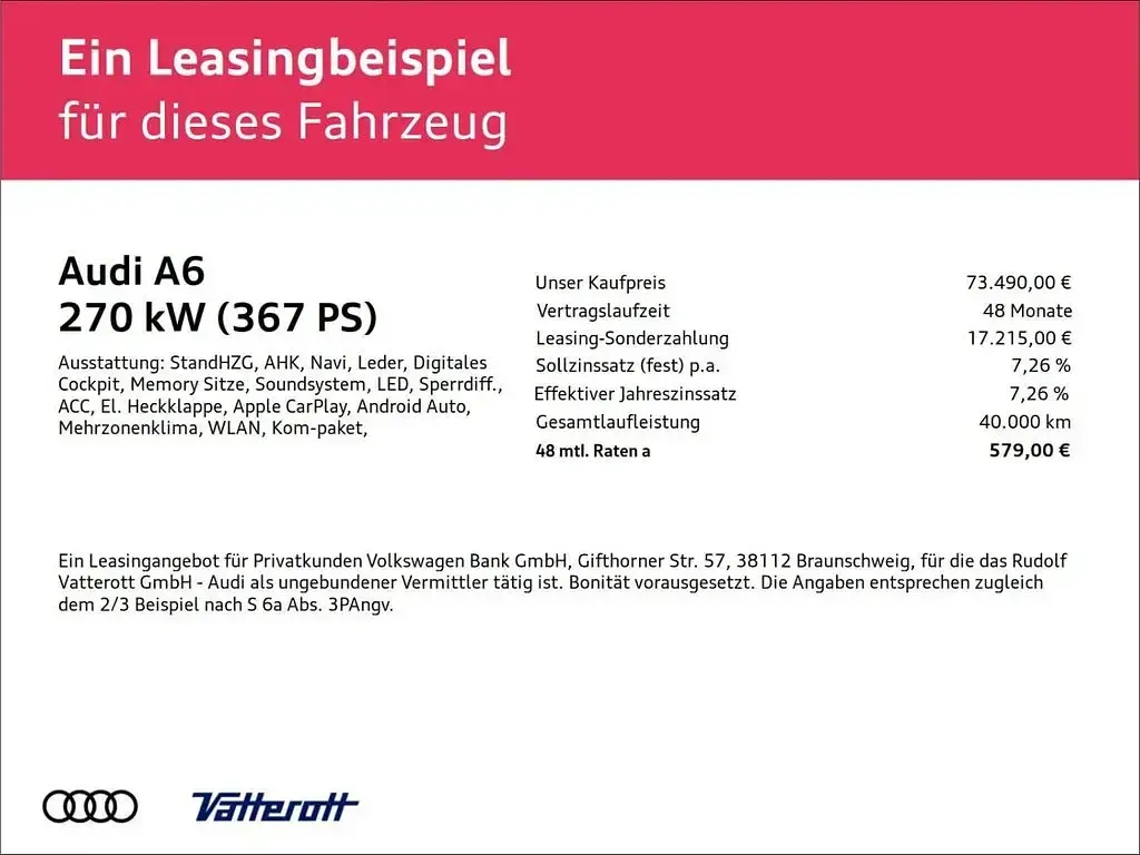 Neu Audi A6 Sport 367 PS (269 kW) 2025 Grün (mitternachtsgrün) Kombi