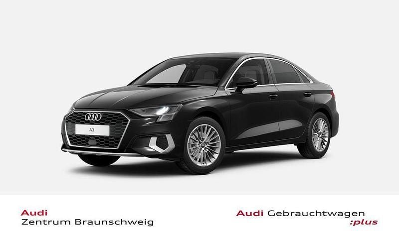 Mythosschwarz metallic Gebraucht 2024 Audi A3 Advanced Plus Limousine | 33.400 € (Fairer Preis) - Bild 1/3
