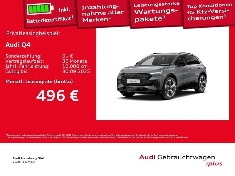 Grau Gebraucht 2025 Audi Q4 e-tron S-Line SUV | 51.660 € (Superpreis) - Bild 1/3