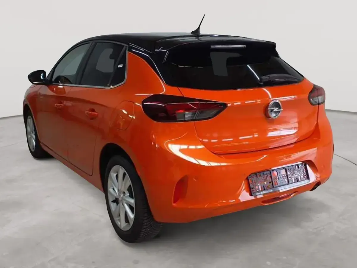 Gebraucht Opel Corsa Elegance 75 PS (55 kW) 2023 Dynamik orange metallic/dach karbon schwarz metallic Kleinwagen