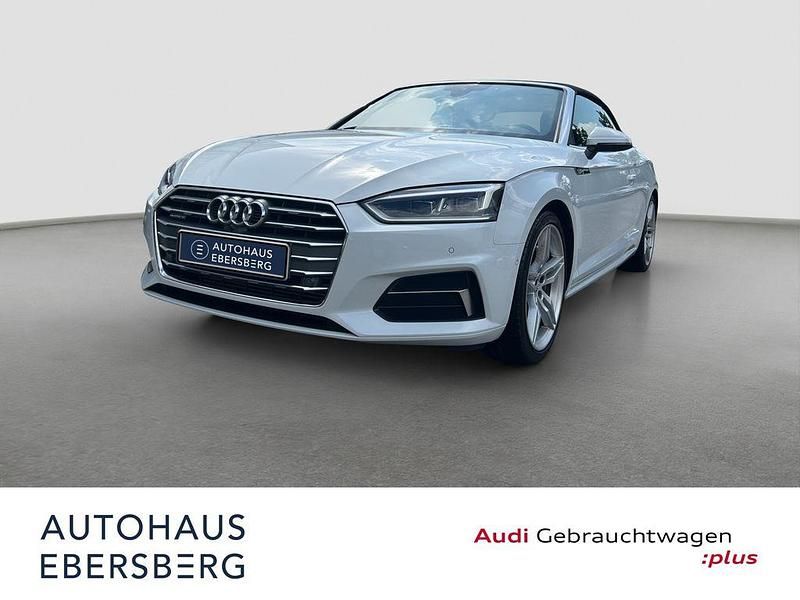 Gletscherweiss metallic Gebraucht 2018 Audi A5 Cabriolet Sport Cabrio | 31.900 € (Etwas zu teuer) - Bild 1/4