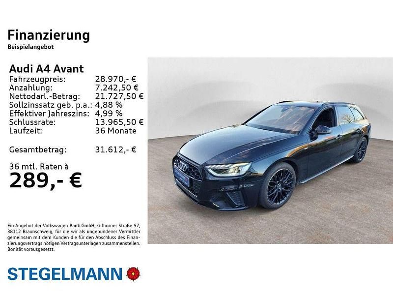 Gebraucht Audi A4 S-Line 204 PS (150 kW) 2021 Schwarz Kombi
