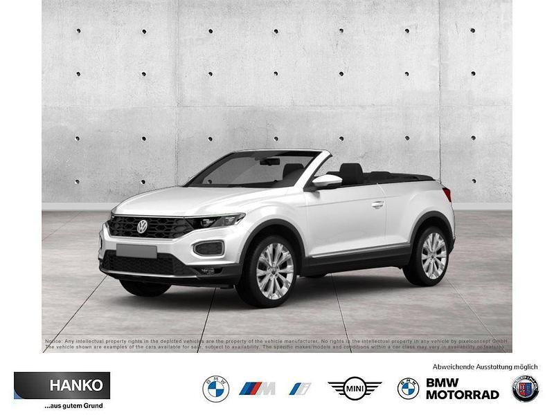 Pure white Gebraucht 2022 VW T-Roc Cabriolet R-line Cabrio | 27.444 € (Guter Preis) - Bild 1/4