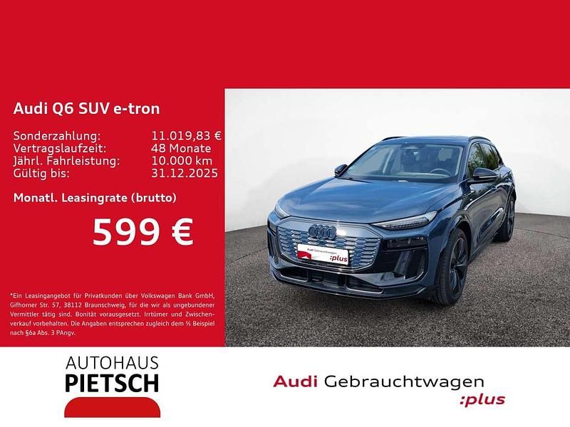 Plasmablau metallic Gebraucht 2025 Audi Q6 e-tron S-Line SUV | 75.880 € (Fairer Preis) - Bild 1/4