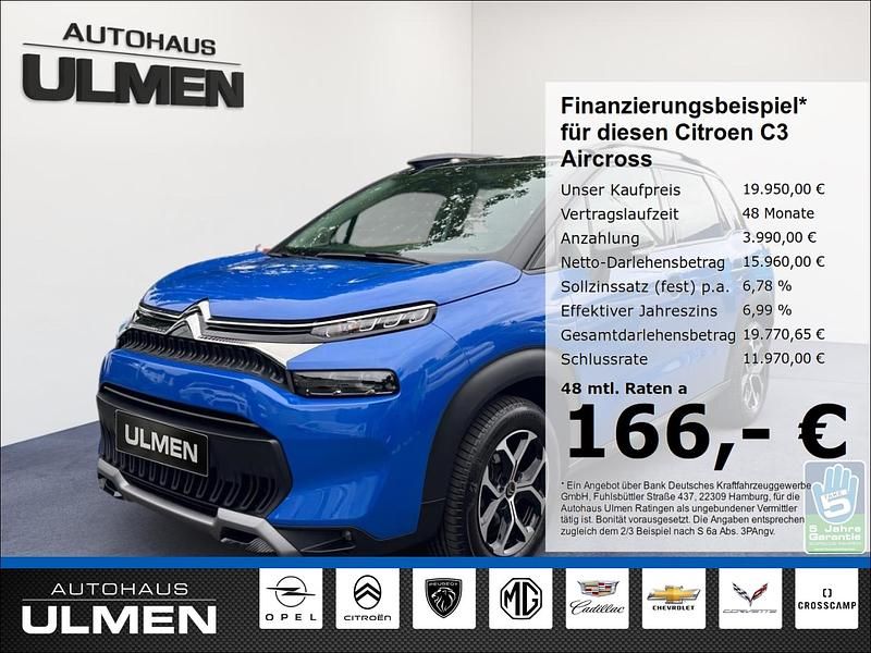 Blau Gebraucht 2023 Citroën C3 Aircross PureTech SUV | 19.950 € (Etwas zu teuer) - Bild 1/4