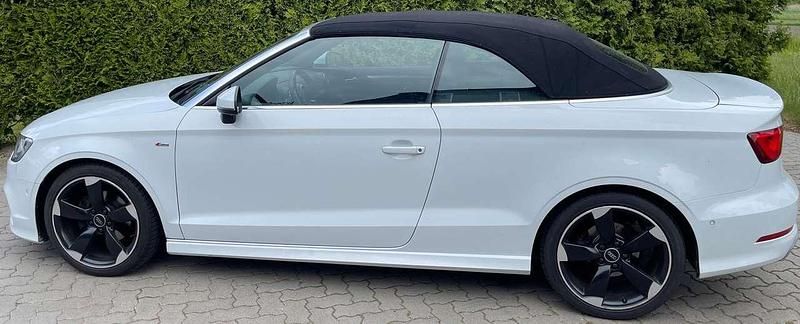 Weiß Gebraucht 2016 Audi A3 Cabriolet S-Line Cabrio | 20.600 € (Fairer Preis) - Bild 1/4