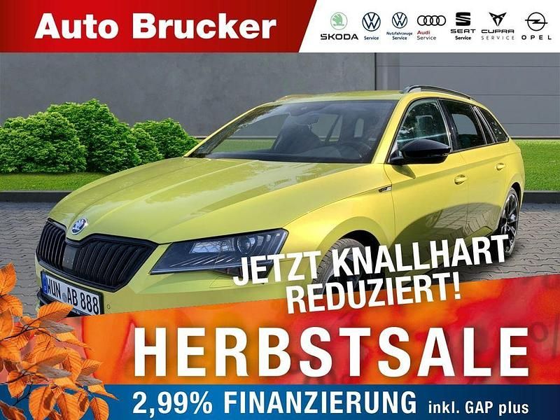 Gelb Gebraucht 2019 Skoda Superb SportLine Kombi | 29.870 € (Fairer Preis) - Bild 1/4