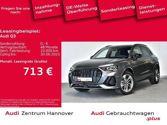 Gletscherweiß metallic Gebraucht 2024 Audi Q3 S-Line SUV | 52.490 € - Bild 1/2
