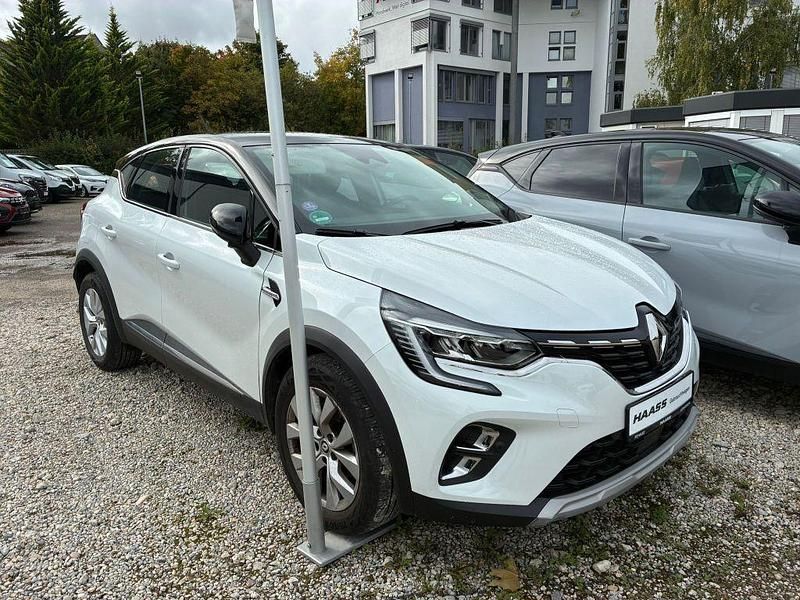 Perlmuttweiss metallic/dach i Gebraucht 2022 Renault Captur Intens SUV | 20.790 € (Fairer Preis) - Bild 1/4