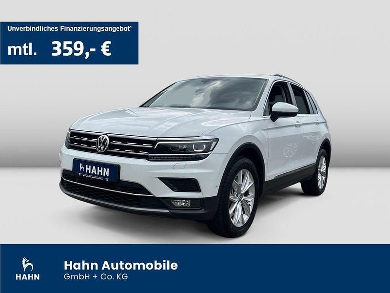 Pure white Gebraucht 2020 VW Tiguan Highline SUV | 26.630 € (Guter Preis) - Bild 1/3