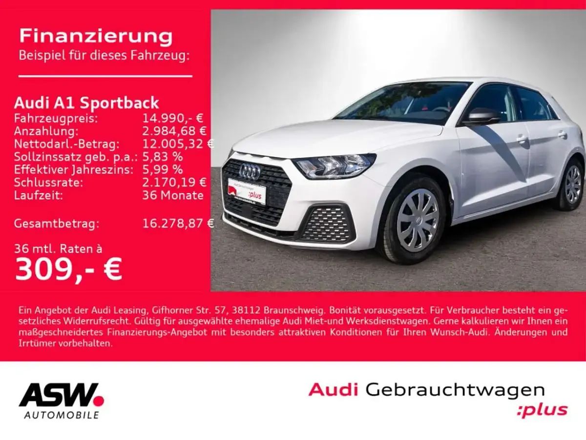 Gebraucht Audi A1 116 PS (85 kW) 2020 Cortinaweiß SUV