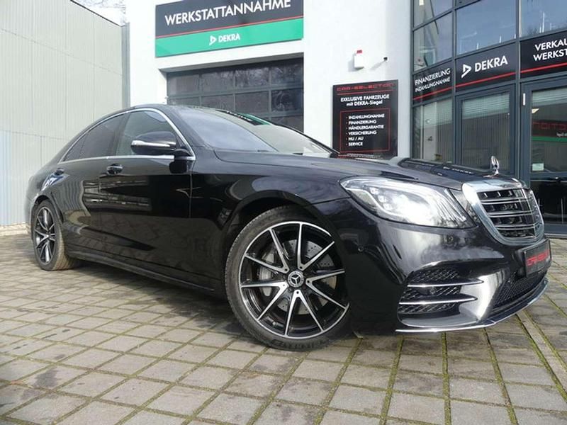 Obsidianschwarz (metallic) Gebraucht 2018 Mercedes S560 AMG Limousine | 48.800 € (Superpreis) - Bild 1/2