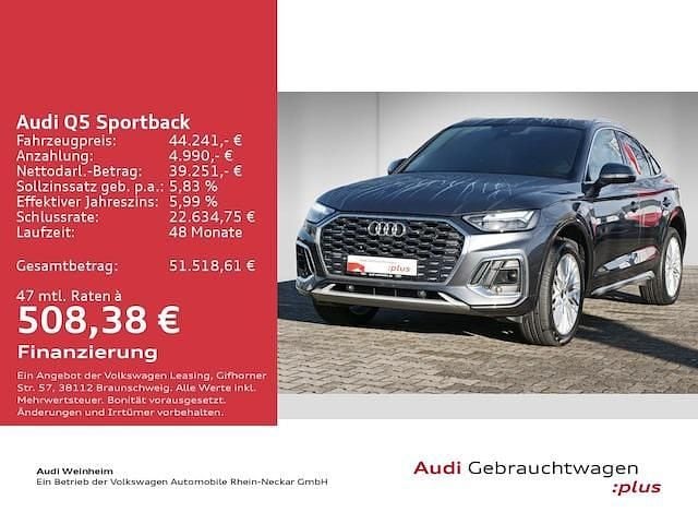 Gebraucht Audi Q5 Sportback S-Line 299 PS (219 kW) 2023 Daytonagrau perleffekt SUV