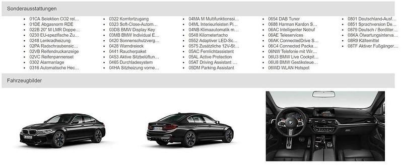Schwarz Gebraucht 2020 BMW M5 Performance Limousine | 75.500 € - Bild 1/4