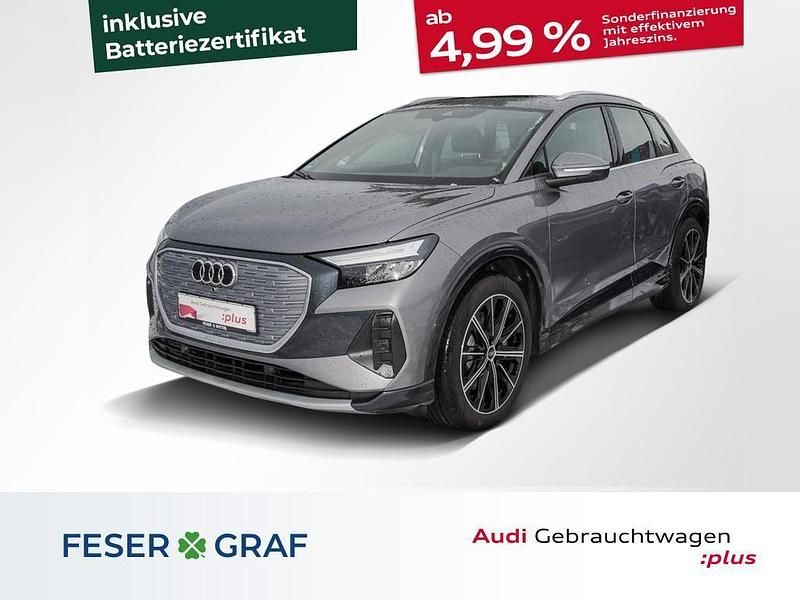 Taifungrau metallic Gebraucht 2022 Audi Q4 e-tron Ambiente SUV | 31.990 € (Fairer Preis) - Bild 1/4