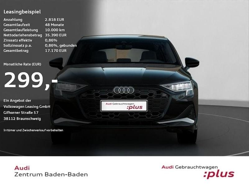 Mythosschwarz Gebraucht 2025 Audi A3 Advanced Limousine | 35.390 € (Fairer Preis) - Bild 1/4
