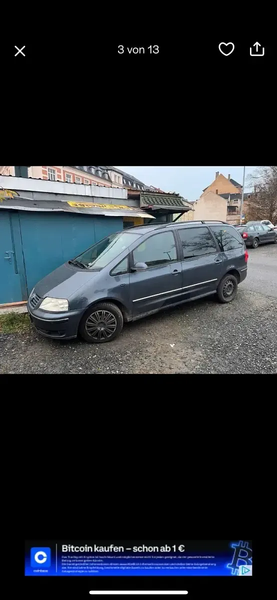 Gebraucht VW Sharan 130 PS (95 kW) 2005 Blau Van / Kleinbus