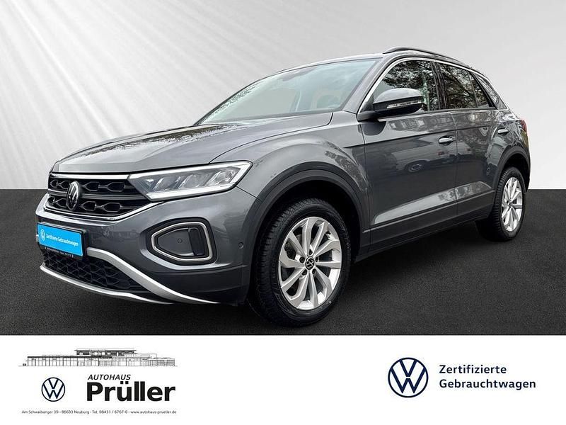 Indiumgrau metallic (grau) Gebraucht 2022 VW T-Roc Life SUV | 22.400 € (Guter Preis) - Bild 1/4