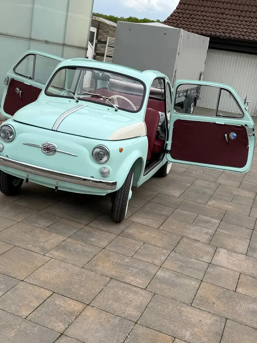 Gebraucht Fiat 500 18 PS (13 kW) 1963 Blau Kleinwagen