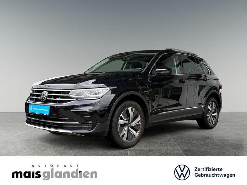 Schwarz Gebraucht 2022 VW Tiguan Elegance SUV | 26.480 € (Superpreis) - Bild 1/4