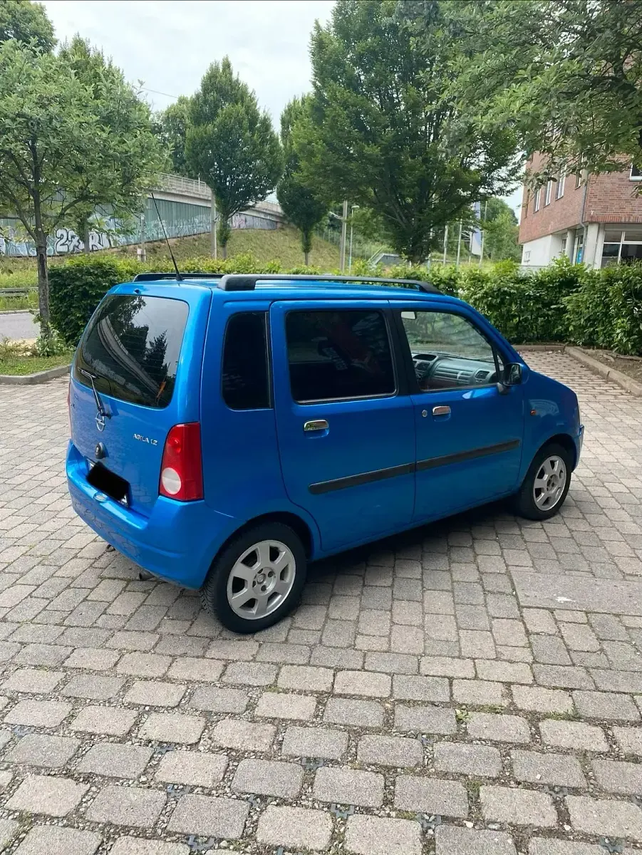 Gebraucht Opel Agila 75 PS (55 kW) 2002 Blau Van / Kleinbus
