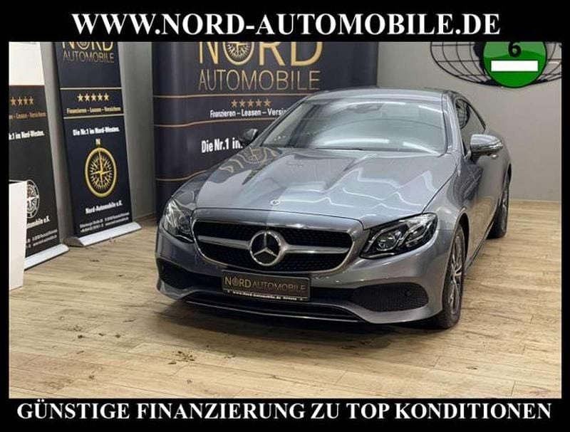 Selenitgrau metallic (metallic) Gebraucht 2020 Mercedes E220 Coupé | 36.990 € (Superpreis) - Bild 1/3