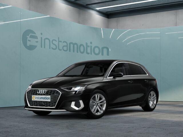 Schwarz Gebraucht 2022 Audi A3 Sportback Ambiente Limousine | 26.390 € (Fairer Preis) - Bild 1/2