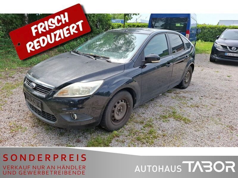 Pantherschwarz metallic Gebraucht 2008 Ford Focus Style Limousine | 1.185 € (Superpreis) - Bild 1/4