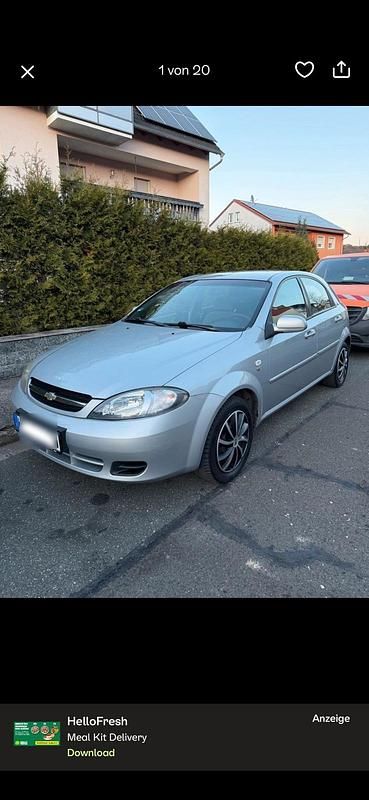Silber Gebraucht 2006 Chevrolet Lacetti Kleinwagen | 1.300 € (Fairer Preis) - Bild 1/4