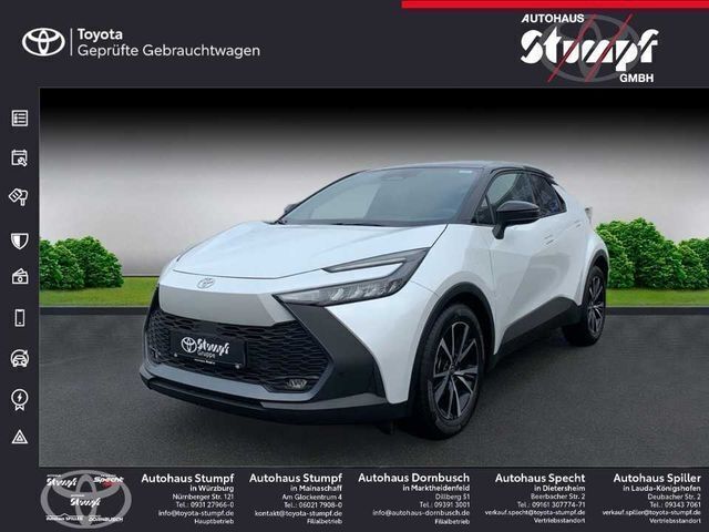 Platinum weiß perleffekt / dach schwarz Gebraucht 2023 Toyota C-HR Team SUV | 29.990 € (Fairer Preis) - Bild 1/4