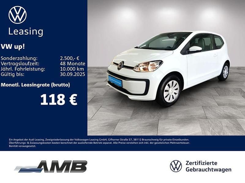 0q pure white Gebraucht 2023 VW up! Kleinwagen | 12.480 € (Etwas zu teuer) - Bild 1/3