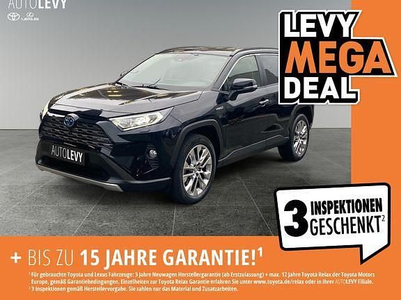 Tiefschwarz mica metallic Gebraucht 2021 Toyota RAV4 Hybrid Plus SUV | 34.490 € (Fairer Preis) - Bild 1/4