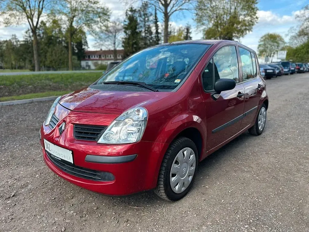 Brugt Renault Modus Authentique 75 HK (55 kW) 2007 Rød MPV