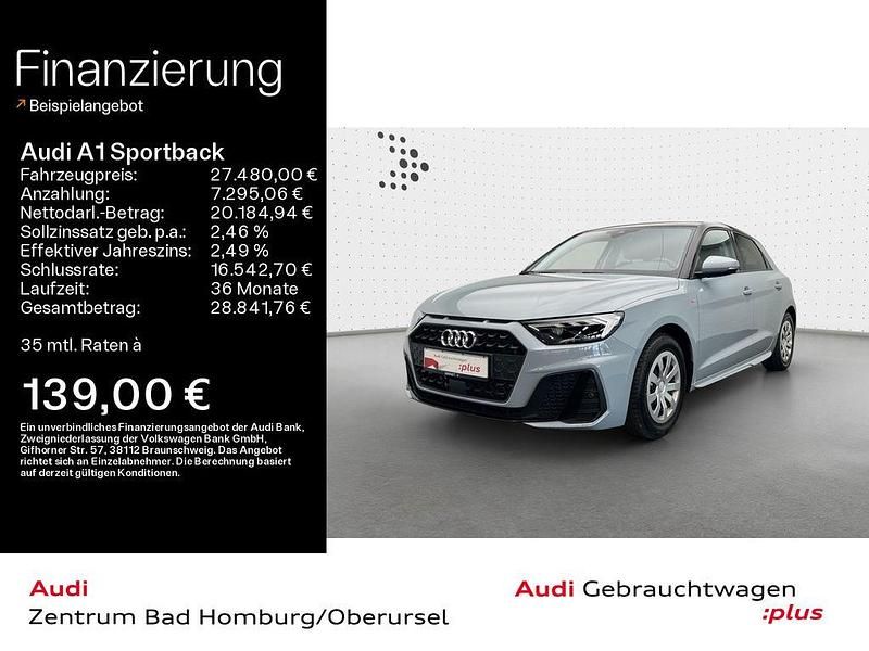 Pfeilgrau perleffekt Gebraucht 2024 Audi A1 Sportback S-Line Kleinwagen | 27.480 € (Fairer Preis) - Bild 1/4