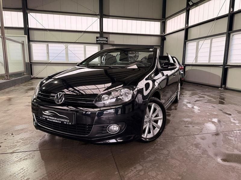 Schwarz Gebraucht 2016 VW Golf Cabriolet LOUNGE Cabrio | 10.975 € (Fairer Preis) - Bild 1/4