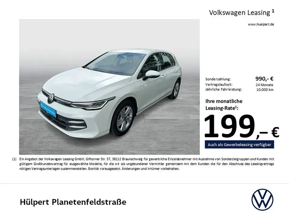 Gebraucht VW Golf VIII Life 116 PS (85 kW) 2025 Pure white Limousine