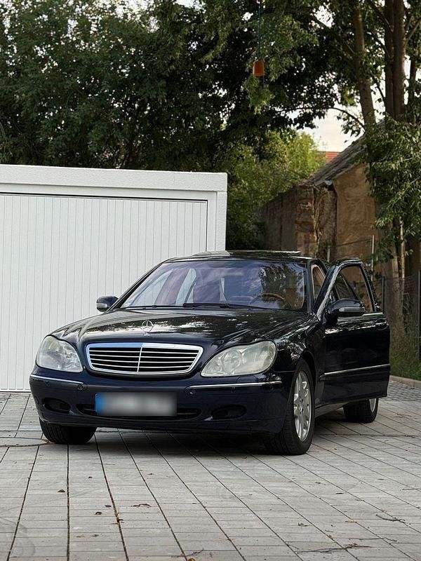 Blau Gebraucht 2001 Mercedes S500 Limousine | 6.599 € (Superpreis) - Bild 1/4