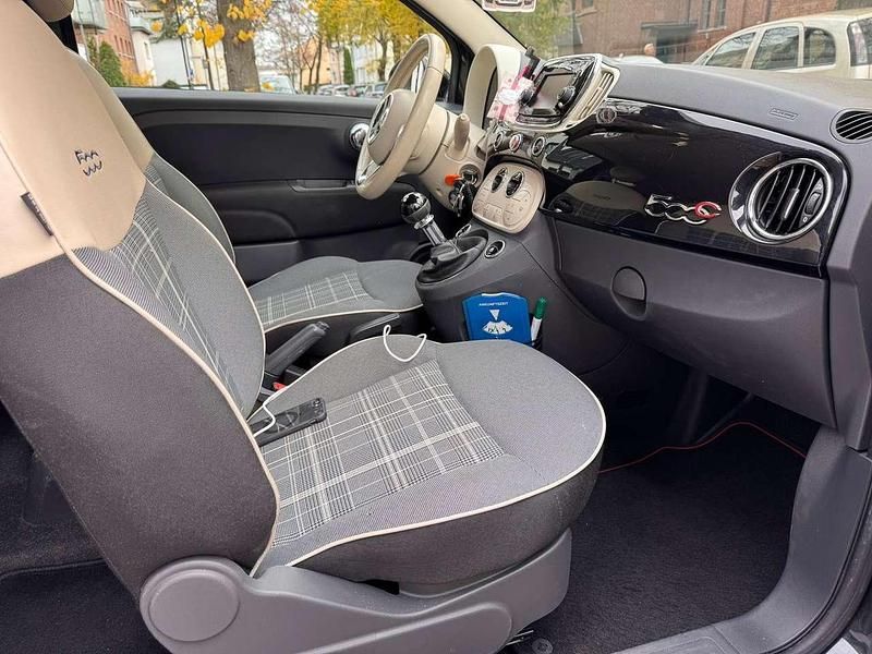 Gebraucht Fiat 500 Lounge 86 PS (63 kW) 2016 (vesuvio schwarz) Cabrio