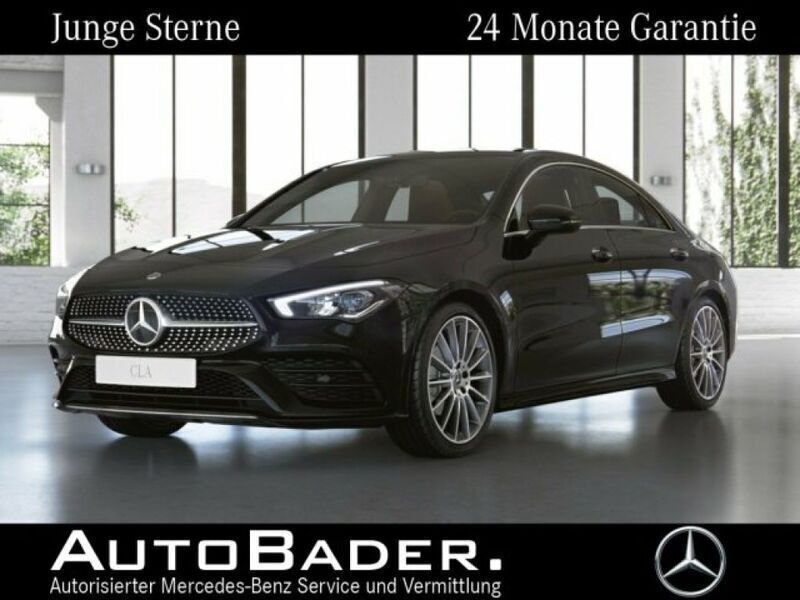 191 kosmosschwarz (metallic) Gebraucht 2021 Mercedes CLA180 AMG Limousine | 29.865 € (Fairer Preis) - Bild 1/4