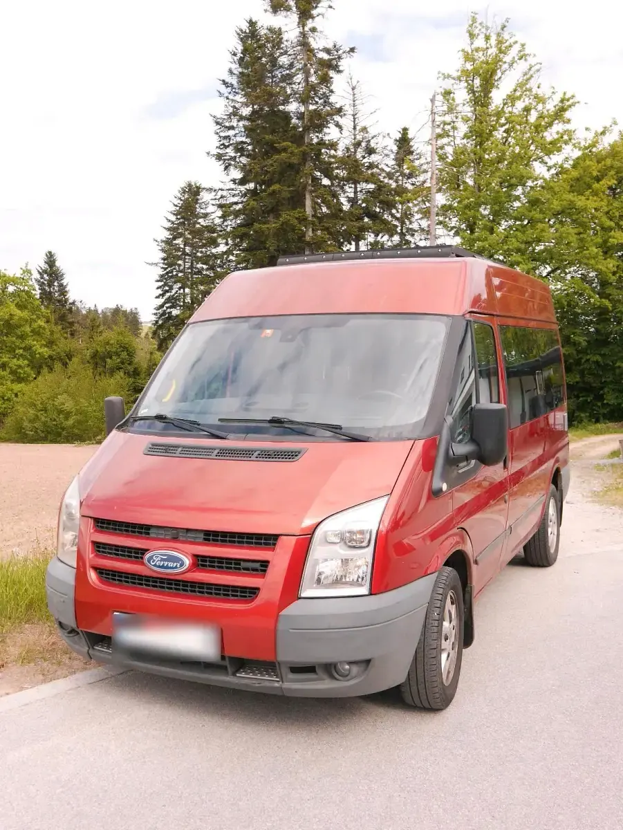 Occasion Ford Transit 110 ch (80 kW) 2008 Rouge Monospace