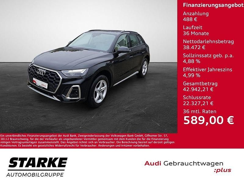 Mythosschwarz metallic Gebraucht 2021 Audi Q5 S-Line SUV | 38.960 € (Guter Preis) - Bild 1/4