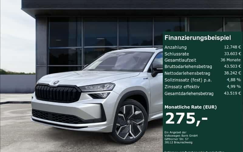 Silber Gebraucht 2025 Skoda Kodiaq SportLine SUV | 50.990 € (Etwas zu teuer) - Bild 1/4