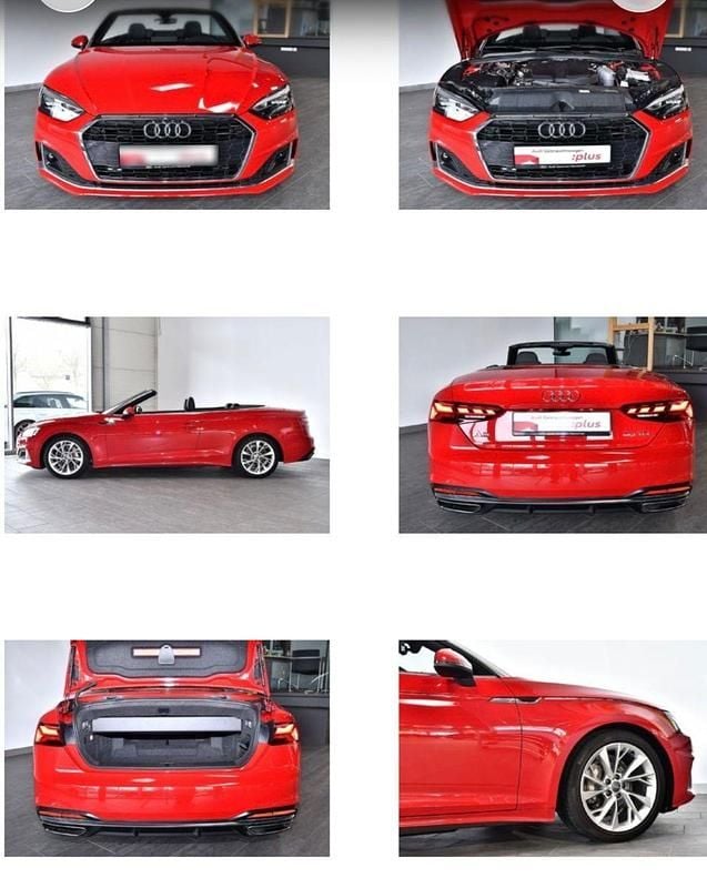 Gebraucht Audi A5 Cabriolet Advanced Plus 190 PS (139 kW) 2020 Rot Cabrio