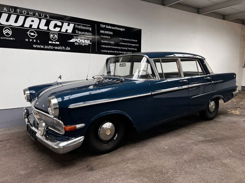 Blau Gebraucht 1963 Opel Kapitän Limousine | 14.900 € - Bild 1/4