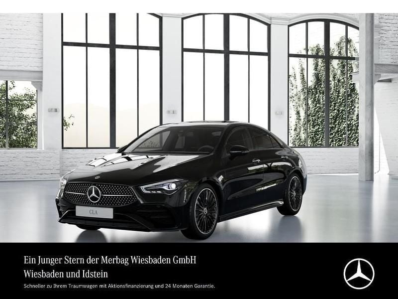 Kosmosschwarz Gebraucht 2024 Mercedes CLA200 AMG Line Premium Coupé | 38.790 € (Etwas zu teuer) - Bild 1/4