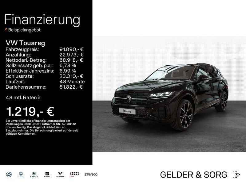 Grenadillschwarz metallic Gebraucht 2025 VW Touareg R-line SUV | 91.890 € - Bild 1/4