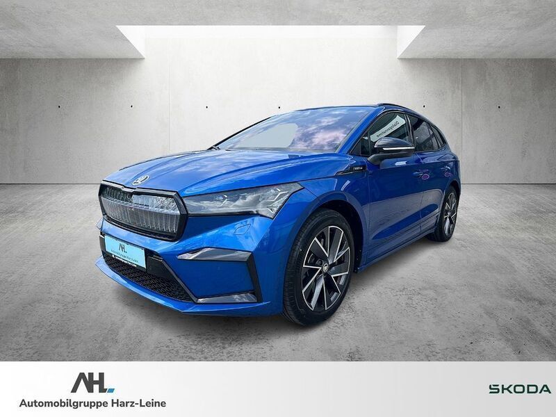 Blau Gebraucht 2022 Skoda Enyaq iV SportLine SUV | 36.930 € (Fairer Preis) - Bild 1/4