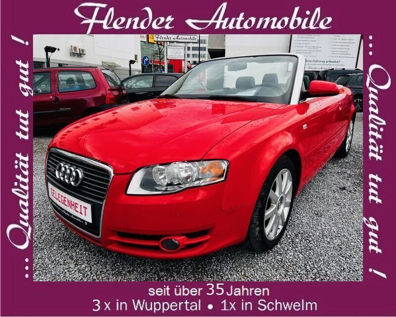 Rot Gebraucht 2006 Audi A4 Cabriolet S-Line Cabrio | 10.980 € (Teuer) - Bild 1/4