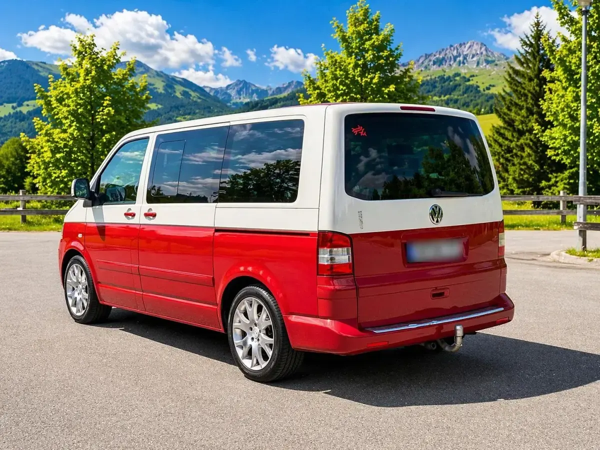 Second-hand VW T5 174 CP (127 kW) 2007 Roșu Van